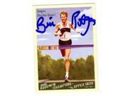 Bill Rodgers autographed trading card New York City Marathon Boston Marathon Champion Runner 2009 Upper Deck Goodwin Champions No.128