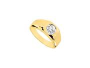 Fine Jewelry Vault UBM12460HY14D Mens Diamond Ring 14K Yellow Gold 0.50 CT Diamonds