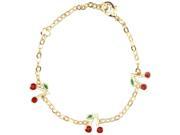 Dlux Jewels Gold Cherry Bracelet