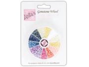 docrafts A3721003 Anita s Gemstone Wheel W Glue On Pearls 12 Assorted Colors