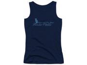 Trevco Tender Vittles Come And Get Em Juniors Tank Top Navy 2X