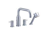 American Standard 2064901.002 Serin Deck Mount Tub Filler with Personal Shower Polished Chrome