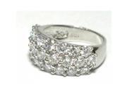 Dlux Jewels Sterling Silver Cubic Zirconia Ring No.10