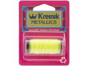 Kreinik Medium Metallic Braid 16 10 Meters 11 Yards Lemon Grass