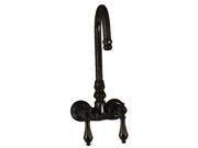 World Imports 405557 Leg Tub Filler with Metal Lever Handles Oil Rubbed Bronze