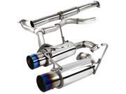 Spec D Tuning MFCAT3 WRX084T SD Catback Exhaust System Dual Burnt Tip for 08 to 14 Subaru WRX 28 x 11 x 45.75 in.