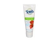 Toms Of Maine 0127209 Silly Strawberry Childrens Natural Toothpaste Fluoride Free 4.2 oz Case of 6