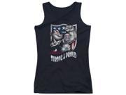 Trevco Popeye Strong Proud Juniors Tank Top Black Small