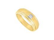 Fine Jewelry Vault UBIC542Y14D Mens Diamond Ring 14K Yellow Gold 0.25 CT Diamonds