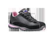 Portwest FW39 Regular SteeLite Ladies Safety Trainer Shoe S1P Black Pink Size 37