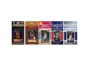 CandICollectables NETS515TS NBA Brooklyn Nets 5 Different Licensed Trading Card Team Sets
