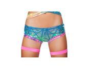 Roma Costume SH3334 LM O S Printed Shorts Laser Multi Color One Size