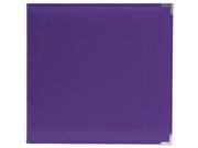 We R Memory Keepers WRRING12 60908 Classic Leather 3 Ring Album 12 x 12 in. Grape Soda