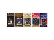 CandICollectables GRIZZLIES514TS NBA Memphis Grizzlies 5 Different Licensed Trading Card Team Sets
