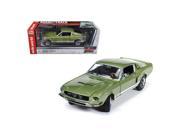 Autoworld AMM993 1967 Ford Shelby Mustang GT500 GT 500 Light Green Limited to 1500 Piece 1 18 Diecast Model Car