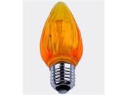 Queens of Christmas F50 RETRO OR F50 RETRO OR F50 Non dimmable Orange Commercial Retrofit bulb with an E26 base and 10 Internal LED Chips