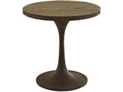 East End Imports EEI 2007 BRN Drive Wood Top Side Table Brown