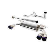 Spec D Tuning MFCAT2 GEN092T SD Burnt Tip Catback Exhaust System for 09 to 14 Hyundai Genesis 28 x 13 x 48 in.
