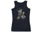 Trevco Popeye Get More Spinach Juniors Tank Top Black XL