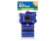Sergeants Go Bags Dispenser with Clip 2 20 Count Refill Waste Pick Up Bags 40 Count Case of 12