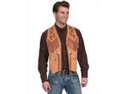 Scully 755 409 40 Mens Leather Wear Vest Bourbon Boar Suede Size 40