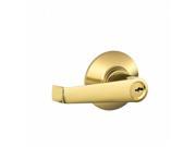 Schlage Lock 043156420933 Elan Keyed Entry Lever Bright Brass