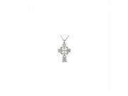 Fine Jewelry Vault UBPDSR16012KITAG Sterling Silver Celtic Cross Pendant Holy Gifting Idea