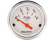 AUTO METER 1315 Arctic White Fuel Level Gauge