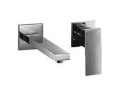 ALFI Trade AB1468 BN Brushed Nickel Single Lever Wallmount Bathroom Faucet