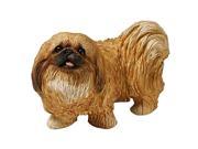 Sandicast MS454 Mid Size Red Pekingese Sculpture Standing