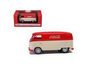 Motorcity Classics MCC439827 1962 Volkswagen Panel Van Bus Minivan Drink Coca Cola Red Cream 1 43 Diecast Model Car