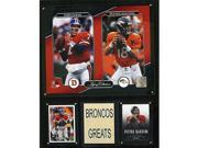 CandICollectables 1215BRONCLEG NFL 12 x 15 in. John Elway Peyton Manning Denver Broncos Legacy Collection Plaque