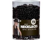 Amscan 395801.10 Bead Necklaces Black Pack of 200
