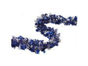 NorthLight Wintry Holographic Boa Christmas Tinsel Garland Blue Silver 12ft.