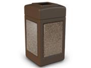 Commercial Zone 720355 StoneTec Square Brown with Riverstone
