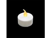 NorthLight LED Lighted Battery Operated Flicker Flame Christmas Tea Light Candles White Pack 4