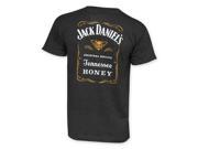 Tees Jack Daniels Mens Tennessee Honey T Shirt Black 3XL