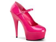 Pleaser DEL687_HP_M 14 1.75 in. Platform Maryjane Pump Shoe Hot Pink Size 14