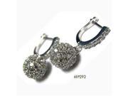 Dlux Jewels Sterling Silver Cubic Zirconia Earrings