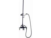 World Imports 403849 Three Handles Tub Filler with Handshower and Metal Lever Handles Oil Rubbed Bronze