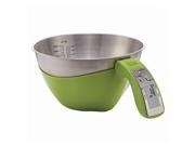 Supreme Housewares 73101 Digital Kitchen Scale Measuring Bowl Green Pack of 4