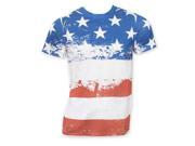 Tees American Flag Distressed Sublimation Stars Stripes Mens T Shirt Medium