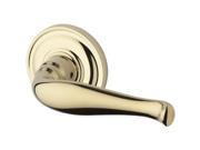 Baldwin PV.DEC.TRR.003 Privacy Decorative Lever Traditional Round Rose Lifetime Brass