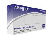 TRADEX INTERNATIONAL AXVXL5201 AMBITEX Non Sterile Powder Free General Purpose Vinyl Glove Extra Large