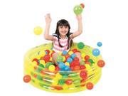 NorthLight Inflatable Childrens Play Pool Ball Pit Transparent Yellow 36 ft.