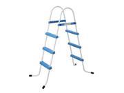 NorthLight Three Step Above Ground Swimming Pool Ladder Blue White 50 in.