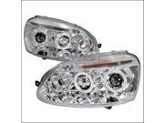 Spec D Tuning LHP GLF05 TM Halo LED Projector Headlight for 06 to 08 Volkswagen Golf 10 x 21 x 27 in. Chrome