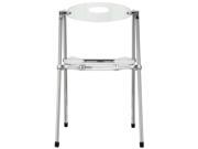 East End Imports EEI 148 CLR Telescoping Chair in Clear