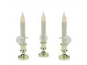 NorthLight 8.5 in. LED Battery Operated Flickering Window Christmas Candle Lamp 3 Pack