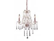 Elk Lighting 4011 3Cl 3 Light Chandelier In Rust And Clear Crystal